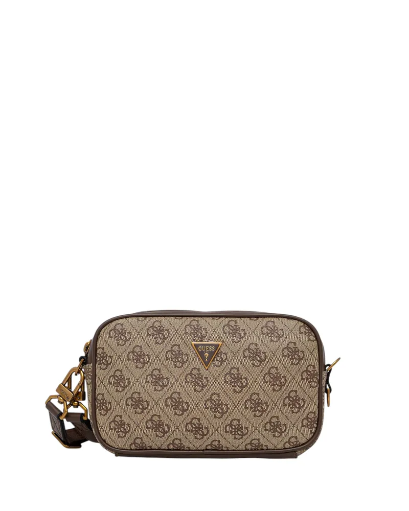 Guess Τσάντα Ώμου Milano Camera Bag HMMILOP6150-BBO Μπεζ