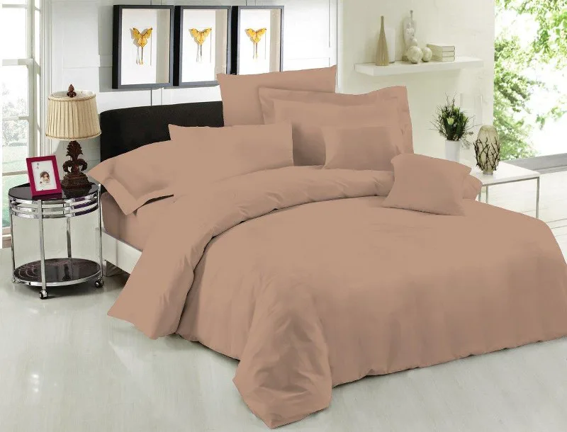 Σεντόνι Μεμονωμένο Polycotton Μονόχρωμο Υπέρδιπλο 245x270εκ. Le Blanc Light Brown (Τύπος κατωσέντονου: Με Λάστιχο, Ύφασμα: 50% Cotton-50% Polyester, Χρώμα: Καφέ, Μέγεθος: Υπέρδιπλα) - Le Blanc - 7009125-11
