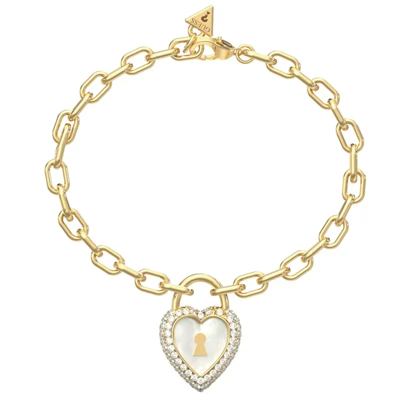 Γυναικείο βραχιόλι Guess Love Bites Χρυσό Stainless Steel JUBB06064JWYGL JUBB06064JWYGL Ατσάλι