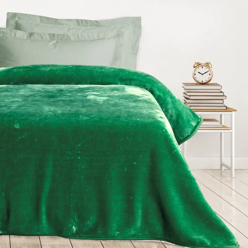 Κουβέρτα Velour Μονή 160x220εκ. Blankets 0293 Green Das Kids (Υλικό: Ακρυλικό , Ύφασμα: Velour, Χρώμα: Πράσινο ) - Das Home - 420577710293
