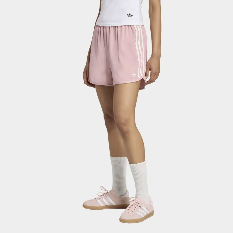 adidas Originals W Satin Shorts Ruffle 3-Stripes (9000249836_69274)