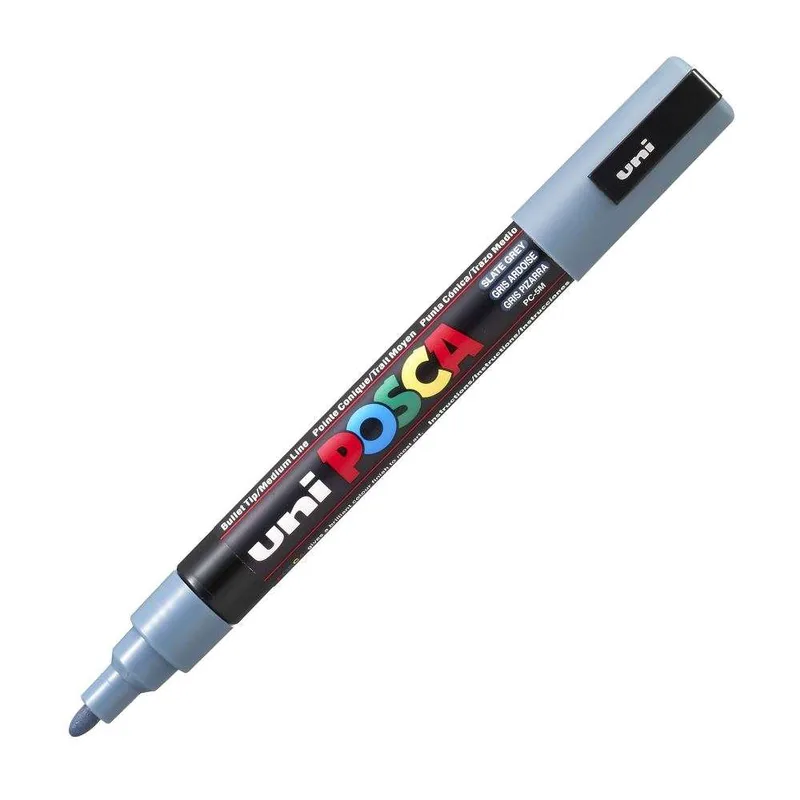 Μαρκαδόρος Posca PC-5M Medium Slate Grey Uni-Ball