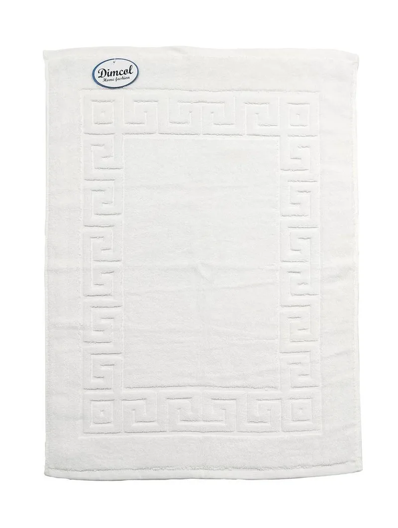 Ξενοδοχειακό Πατάκι Μπάνιου 700 Gr/M² Jacquard Μαίανδρος 50X70 Λευκό