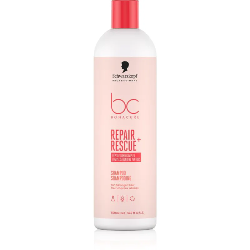 Schwarzkopf Professional BC Bonacure Repair Rescue+ περιποιητικό σαμπουάν για κατεστραμμένα μαλλιά 500 ml