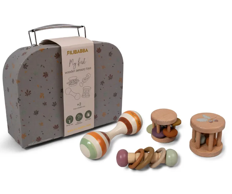 Filibabba Play Set - My First Wooden Sensory Toys