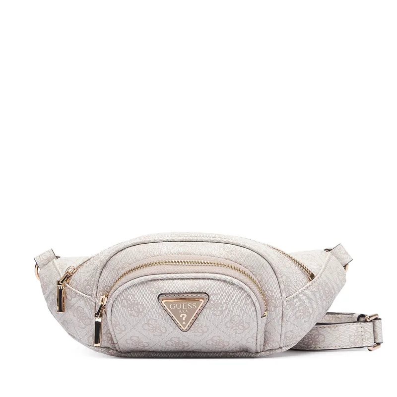 Τσαντάκι Μέσης Guess Latona Travel TWHB92 11080 Κρεμ