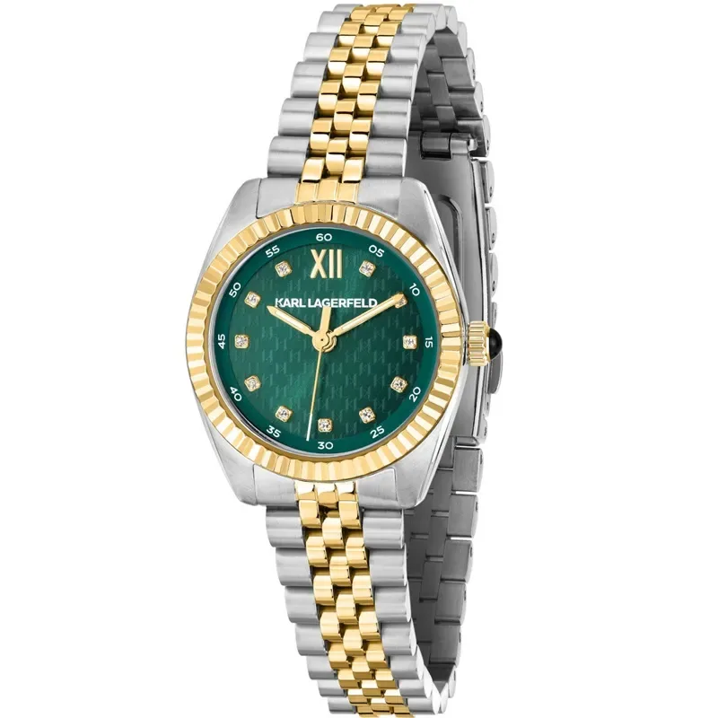 Δίχρωμο ρολόι Karl Lagerfeld Timeless Code Mini R0553109504 R0553109504 Ατσάλι