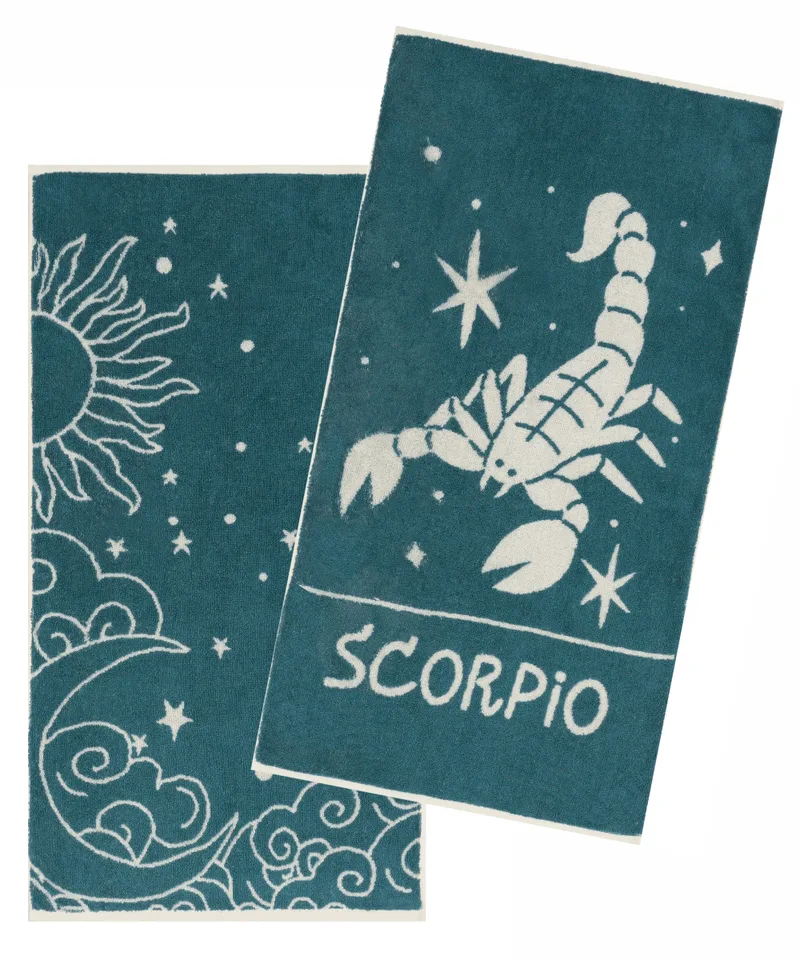 Zodiac-scorpio σετ 2 τεμ πετσετεσ προσωπου 50x90