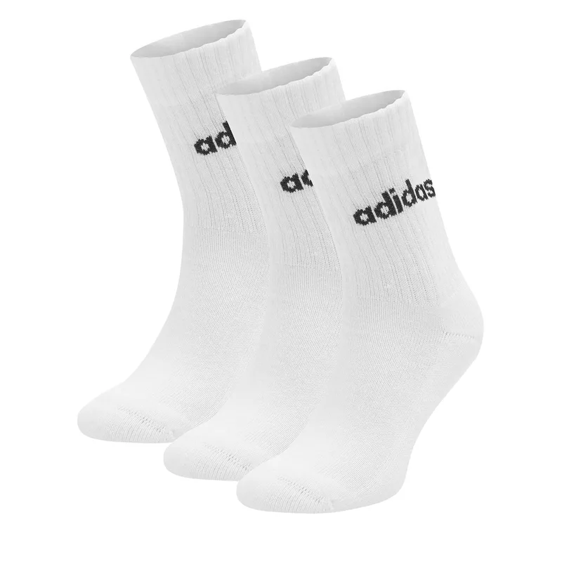 Κάλτσες μακριές adidas C-HT3455 3-PACK Λευκό