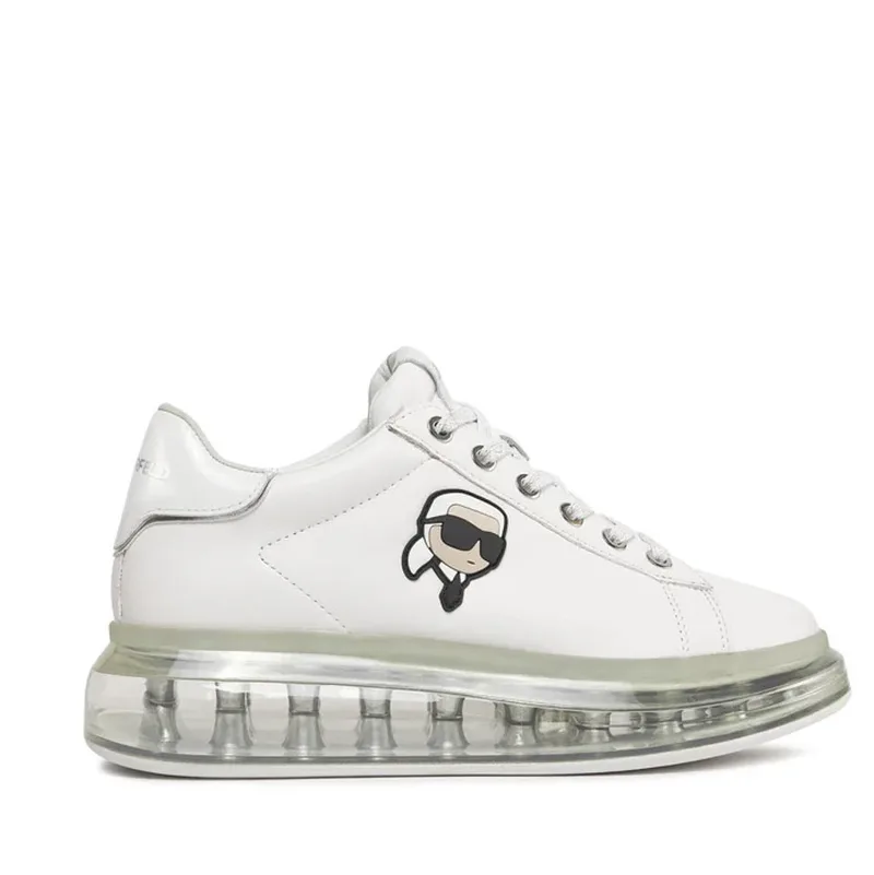 Γυναικεία Δερμάτινα Karl NFT Lo Lace Sneakers Λευκά Karl Lagerfeld KL62630N-01S WHITE