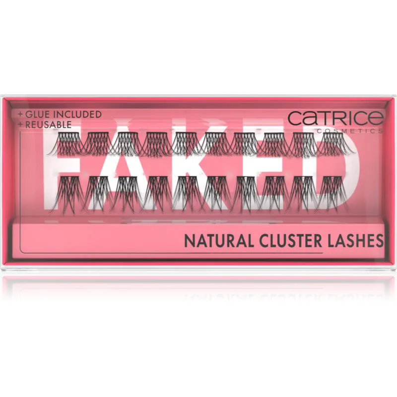 Catrice Faked τεχνητές βλεφαρίδες με κόλλα Natural Cluster 2 τμχ