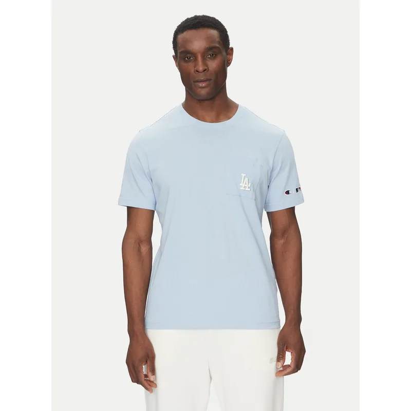 Champion T-Shirt 221038 Γαλάζιο Regular Fit