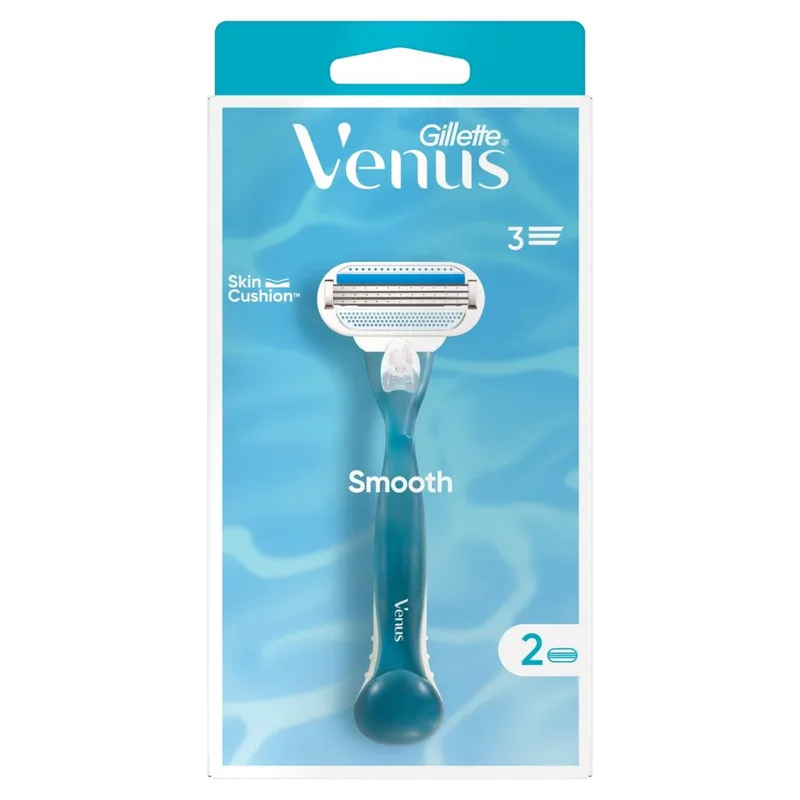 Gillette Venus Smooth Γυναικεία Ξυριστική Μηχανή + 2 Κεφαλές