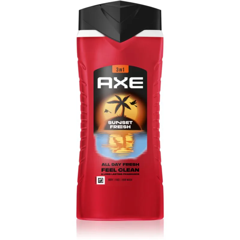 Axe Sunset Fresh τζελ για ντους για πρόσωπο, σώμα και μαλλιά 400 ml