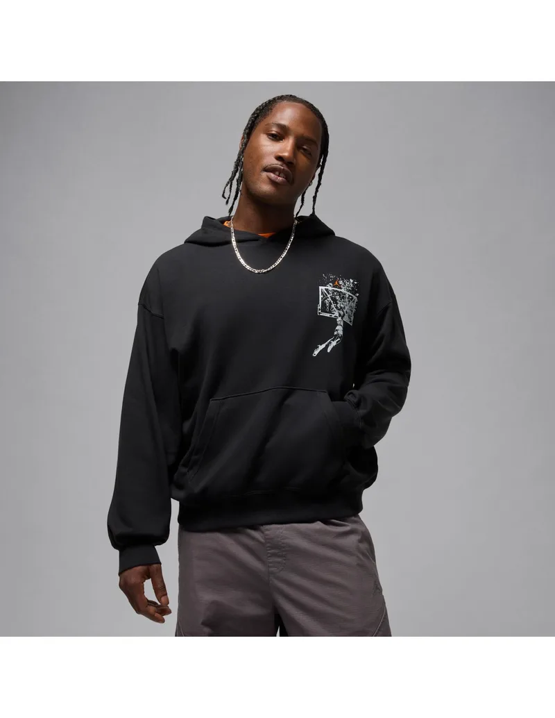 Jordan Brooklyn Men's Oversized Pullover Hoodie BlackStarfish IF5853010 MBS
