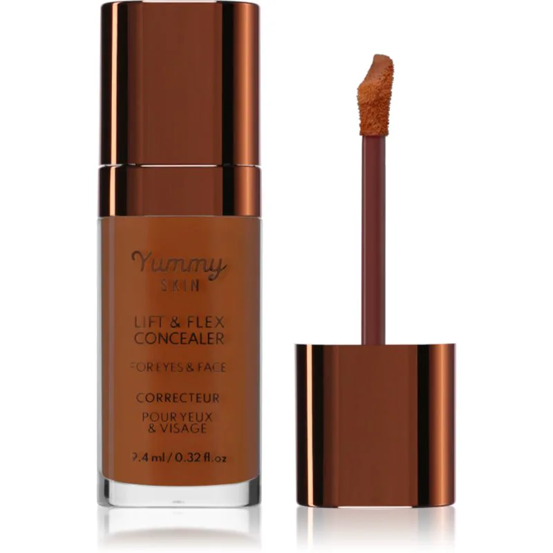 Danessa Myricks Beauty Yummy Skin Lift & Flex Concealer υγρό κονσίλερ με ματ αποτελέσματα απόχρωση 15 - Dark With Warm Undertones 8.4 ml