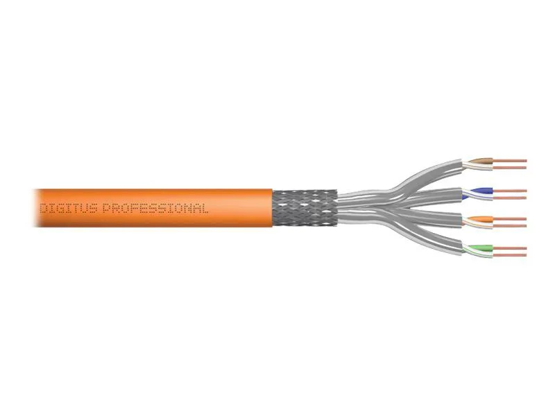 DIGITUS Instal-kab Cat7 S/FTP Twisted Pair 100m Πορτοκαλί