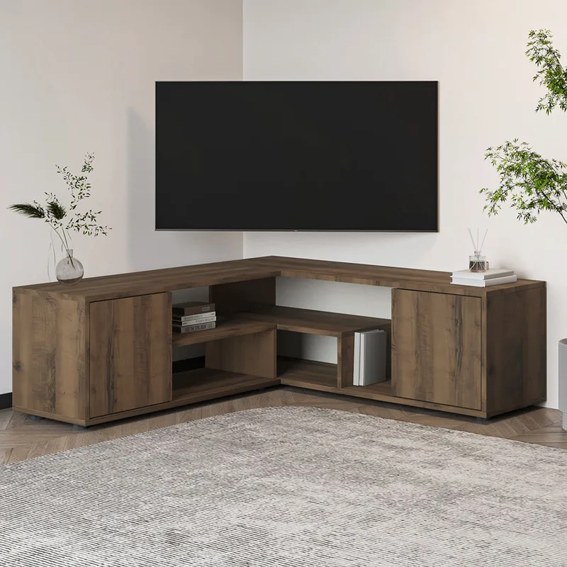 Έπιπλο Τηλεόρασης Ροζ - Antique Walnut 382Nrc2522 (120x40x35 cm)