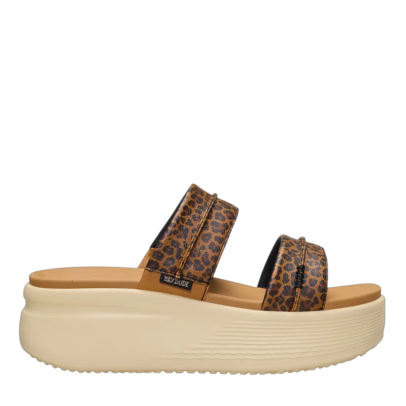HEY DUDE Austin Slide Mule 36-41 - ANIMAL PRINT