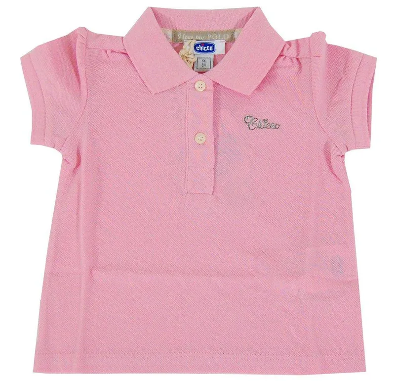 POLO T-SHIRT CHICCO ΡΟΖ (62ΕΚ.)-(3-6 ΜΗΝΩΝ)