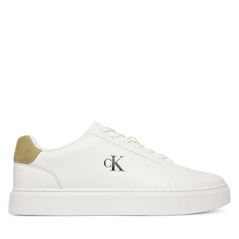 Αθλητικά Calvin Klein Classic Cupsole Laceup Lth YM0YM01435 Λευκό