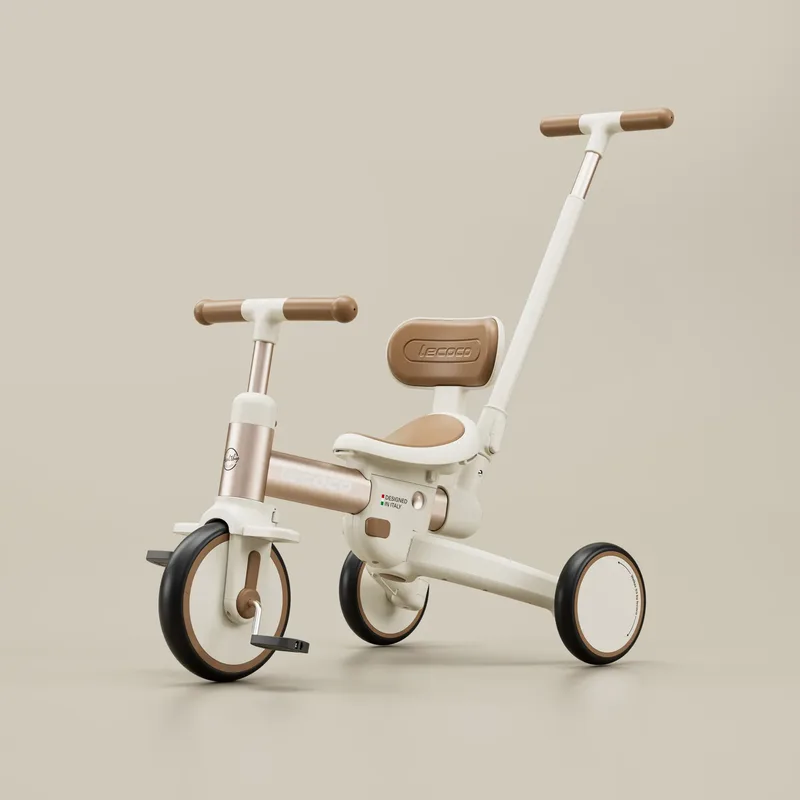 Τρίκυκλο Πολυλειτουργικό Lecoco C-walker S3-w Καφέ Ποδήλατο Ισορροπίας L-692838