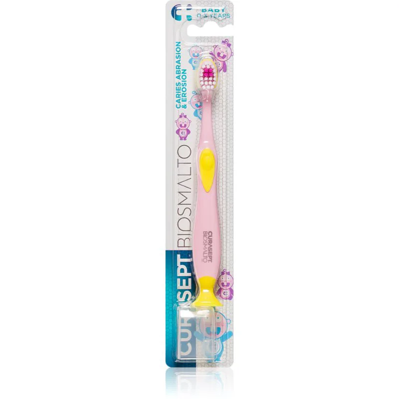 Curasept Biosmalto Baby 0-3 Years οδοντόβουρτσα για παιδιά με βεντούζα 1 τμχ