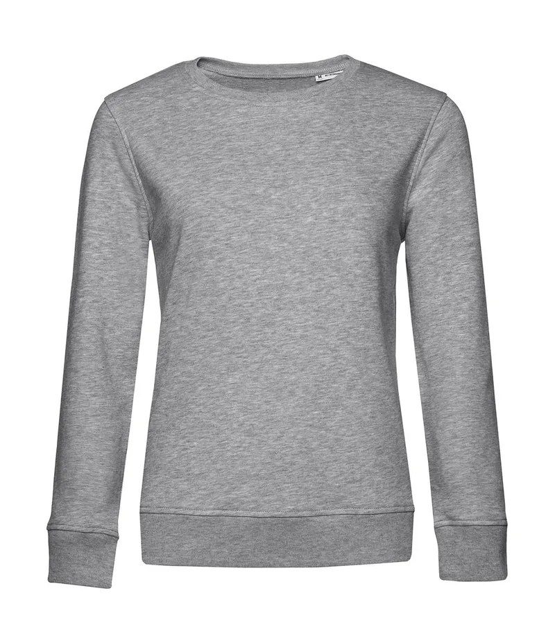 Γυναικείο Φούτερ WW32B B & C Organic Crew Neck French Terry Heather Grey