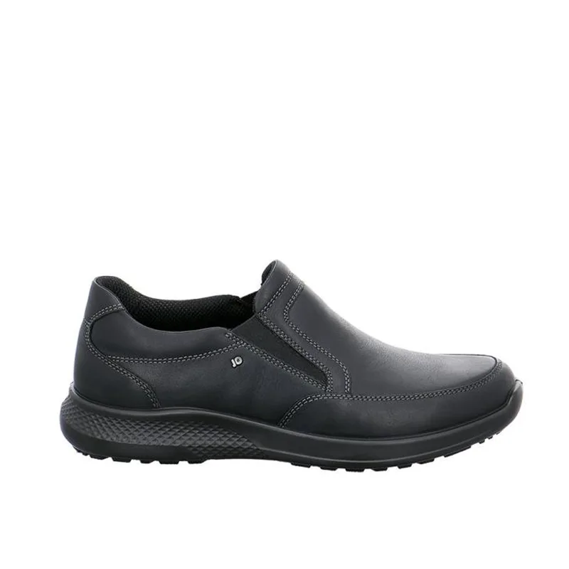 Jomos 32239164000 Aνατομικό Δερμάτινο Comfort Casual Μαύρο