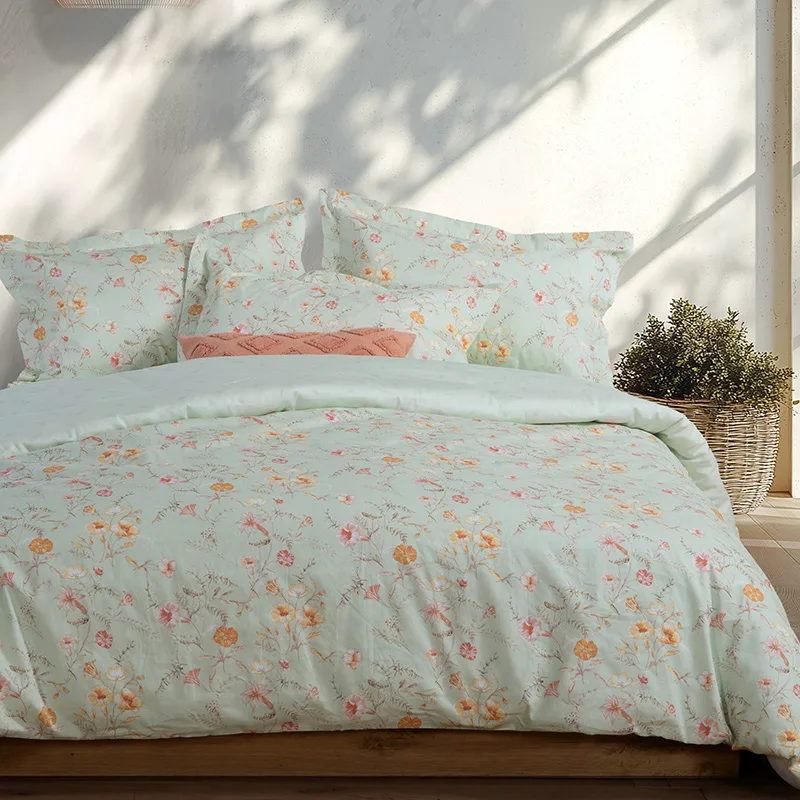 Παπλωματοθήκη Υπέρδιπλη (Σετ) 240X230 Nef Nef Mimosa Green (240x230)