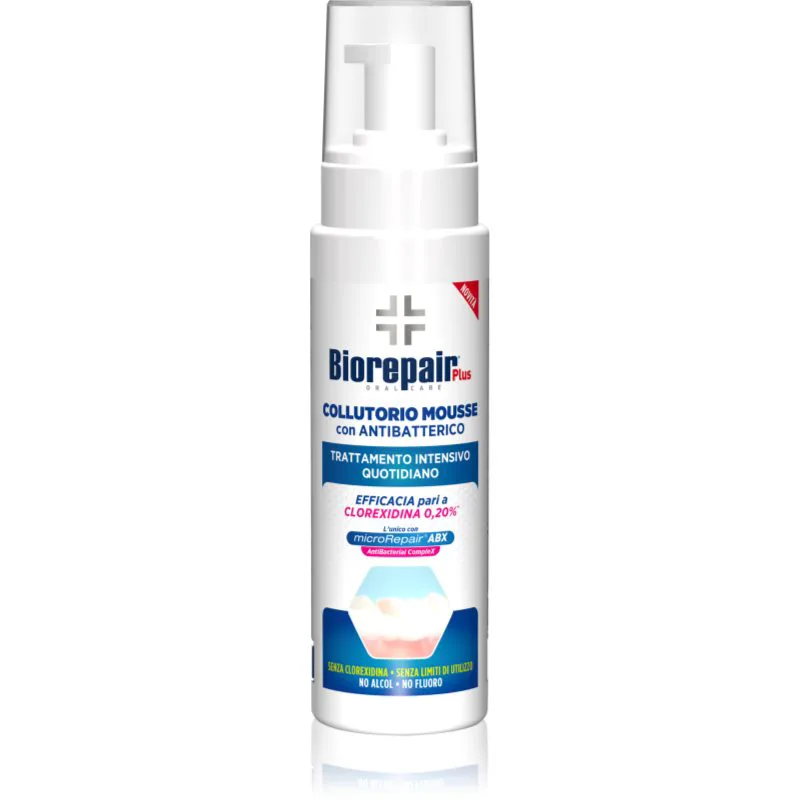 Biorepair Plus Collutorio Mousse στοματικό διάλυμα κατά της οδοντικής πλάκας 200 ml