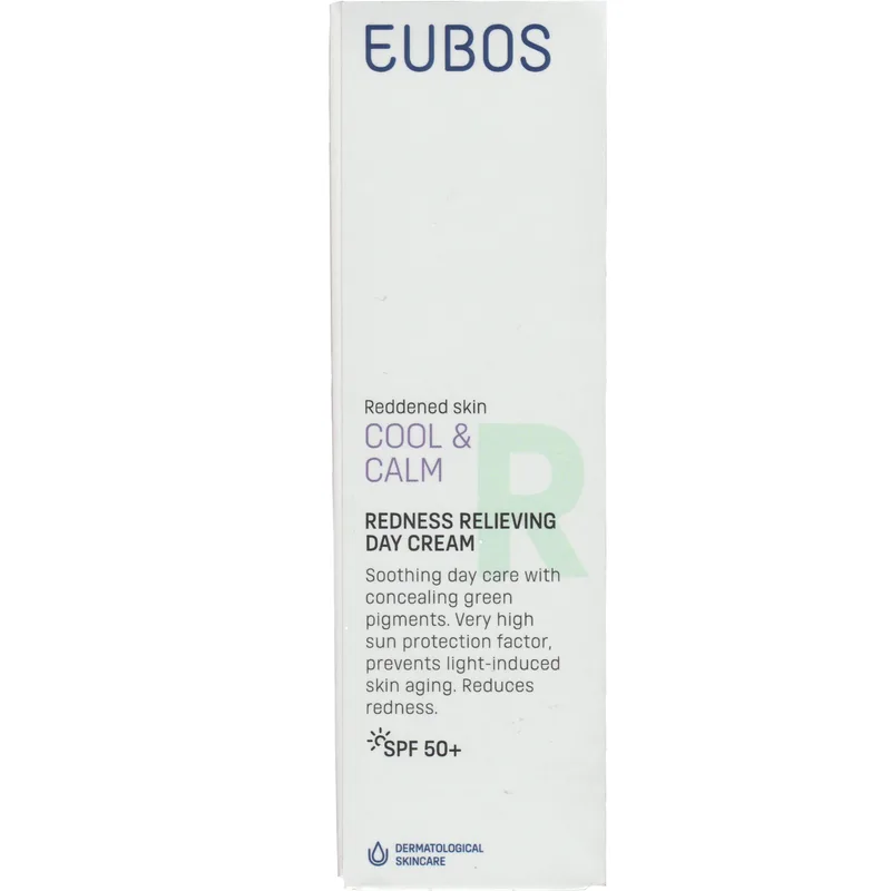 Eubos Cool & Calm Redness Relieving Day Cream Spf50+ Κρέμα Ημέρας Προσώπου Πολύ Υψηλής Προστασίας για Ανακούφιση από την Ερυθρότητα 40ml