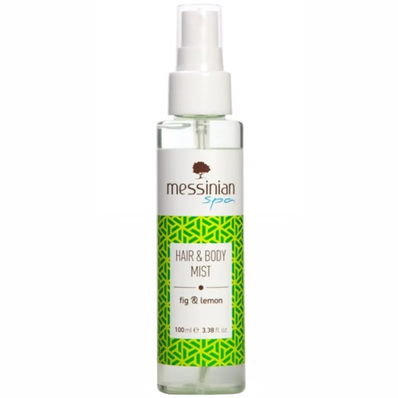 Messinian Spa Fig & Lemon Hair & Body Mist Ενυδατικό Mist Μαλλιών & Σώματος με Άρωμα Σύκο & Λεμόνι 100ml