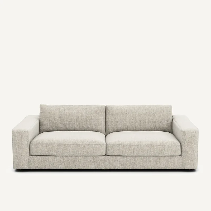 Καναπές με μελανζέ ταπετσαρία Μ105xΠ217xΥ78cm