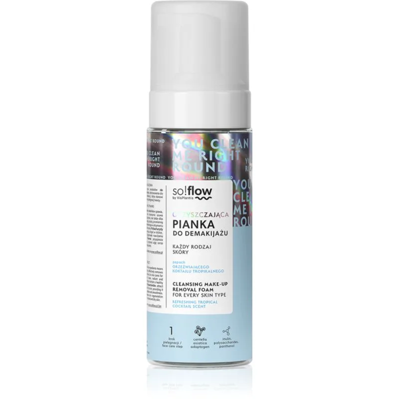 so!flow Cleansing Make-Up Removal Foam απαλός αφρός ντεμακιγιάζ 170 ml