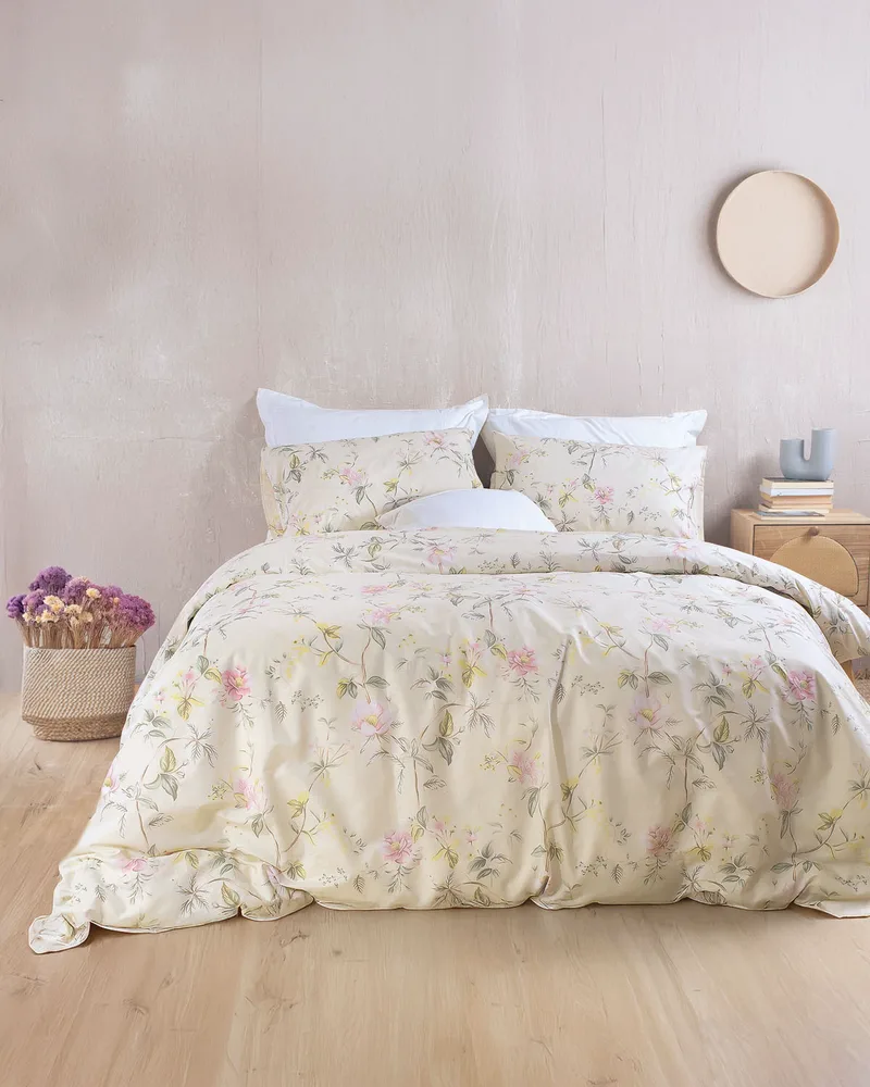 Σετ σεντόνια μονά (160Χ260) Benetita Μπεζ, Rythmos Home