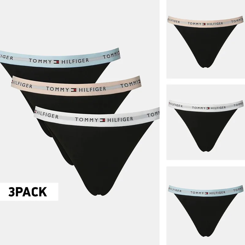 Tommy Jeans Tanga Thong 3-Pack Γυναικεία Εσώρουχα (9000271270_93529)