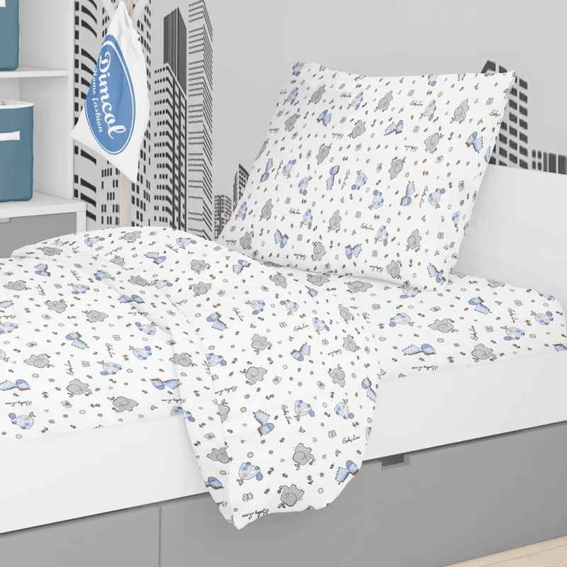Μαξιλαροθήκη 50x70 Dimcol Elephant 174 Blue 50x70