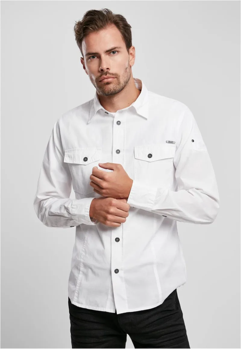Slim Worker Shirt Brandit BD4005-00220 white