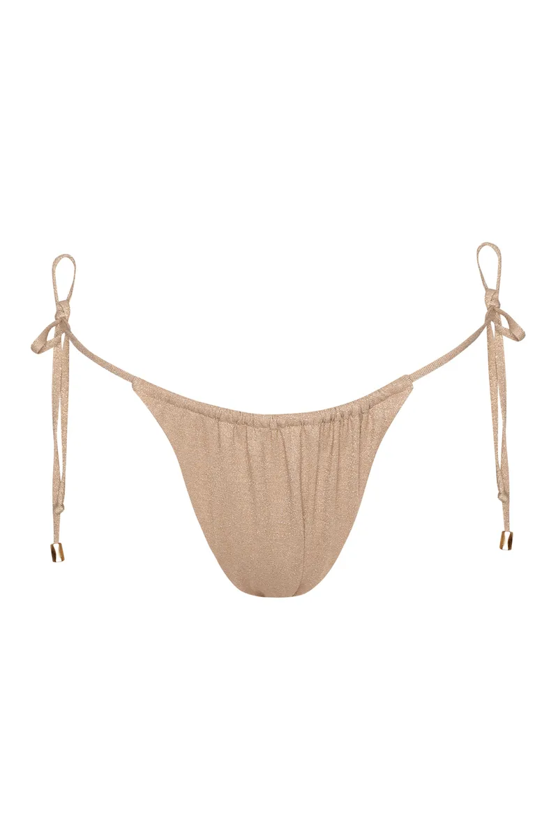 Bluepoint γυναικείο μαγιό bikini σλιπ lurex με κορδόνια 'Sunset'-23065051-40