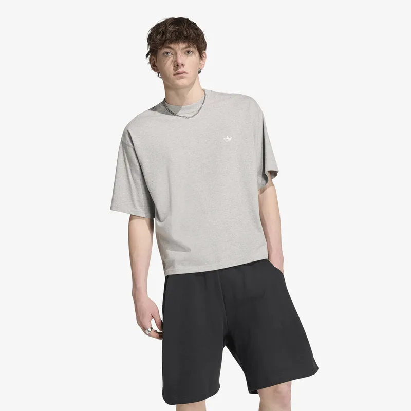 T-shirt adidas Trefoil Essentials Oversized T-shirt Medium Grey Heather XXL