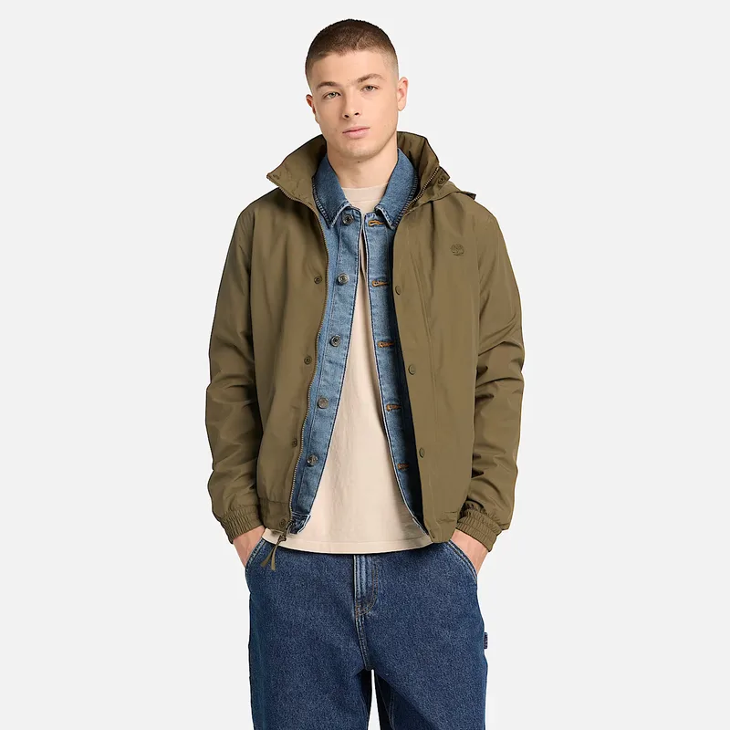 Timberland Ανδρικό Μπουφάν Waterproof Bomber TB0A44MQA58 Χακί