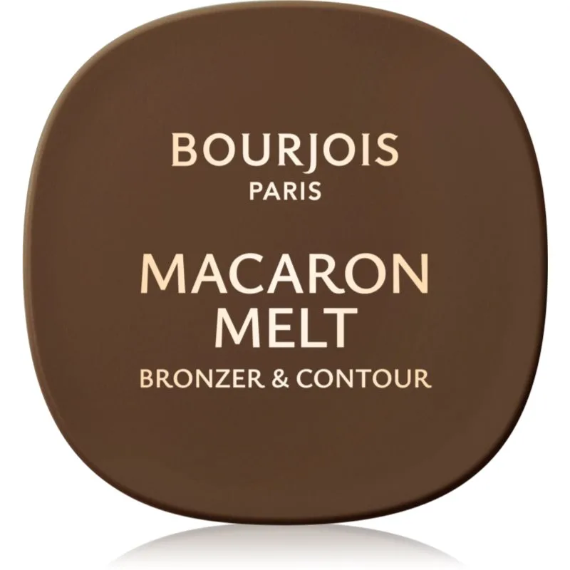 Bourjois Macaron Melt Bronzer & Contour μπρόνζερ και πούδρα περιγράμματος 2 σε 1 απόχρωση 04 Espresso Latte 5 γρ