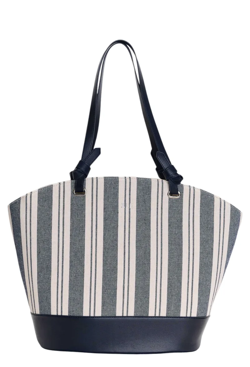 Τσάντα Ώμου Ale Shopper Ριγέ 8T22623-NAVY Γυναικείο