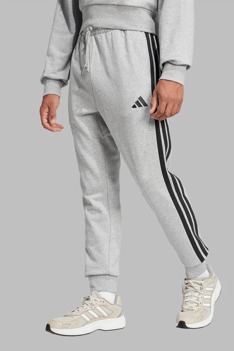 Adidas ανδρικό παντελόνι φόρμας Regular Fit "Essential 3-Stripes" - JE6346 Γκρι