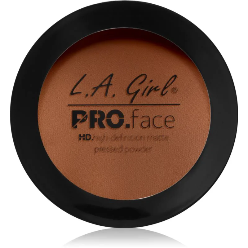 L.A. Girl Cosmetics PRO. Face HD συμπαγής πούδρα με ματ αποτελέσματα απόχρωση Warm Caramel 7 γρ
