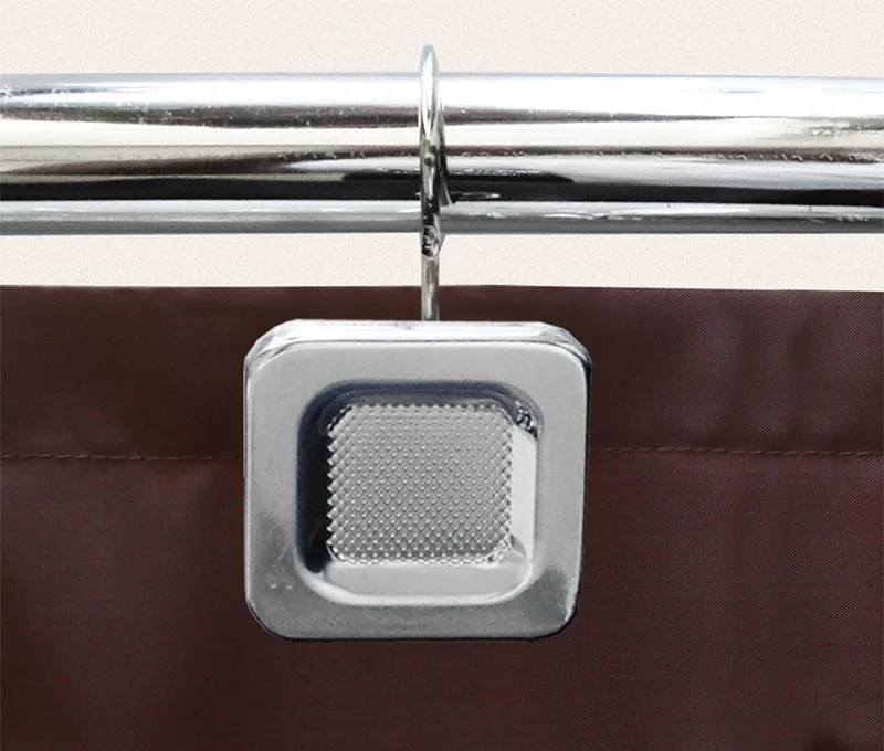 Σετ 12 Κρίκοι Κουρτίνας Μπάνιου San Lorentzo Caree Chrome