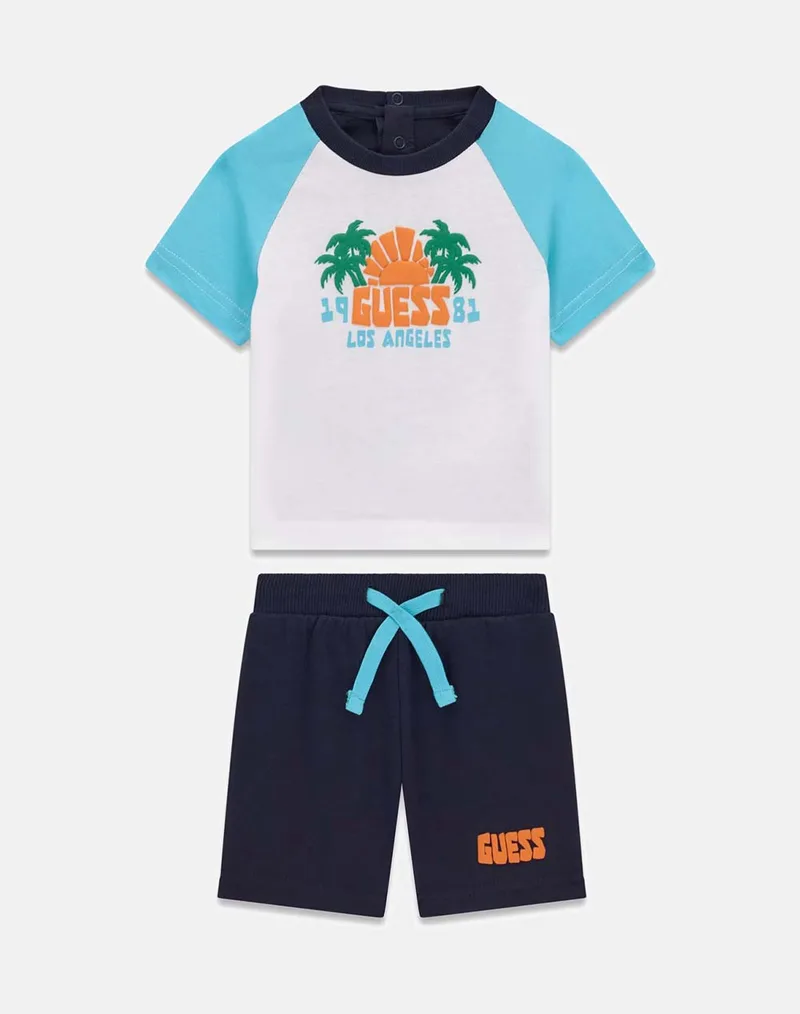 GUESS SET SS T-SHIRT+TERRY SHORTS ΣΕΤ ΠΑΙΔΙΚΟ BOY I6GG08K8HM4-FR90 Multi