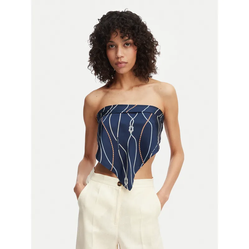 Φουλάρι Tommy Hilfiger Nautical AW0AW18764 Σκούρο μπλε