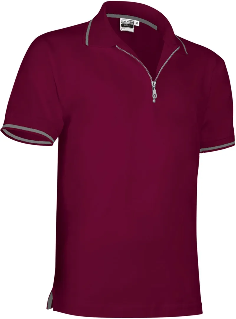 Κοντομάνικο Polo Shirt GOLF Valento POVAGOLGT Mahogany Garnet-Cement Grey